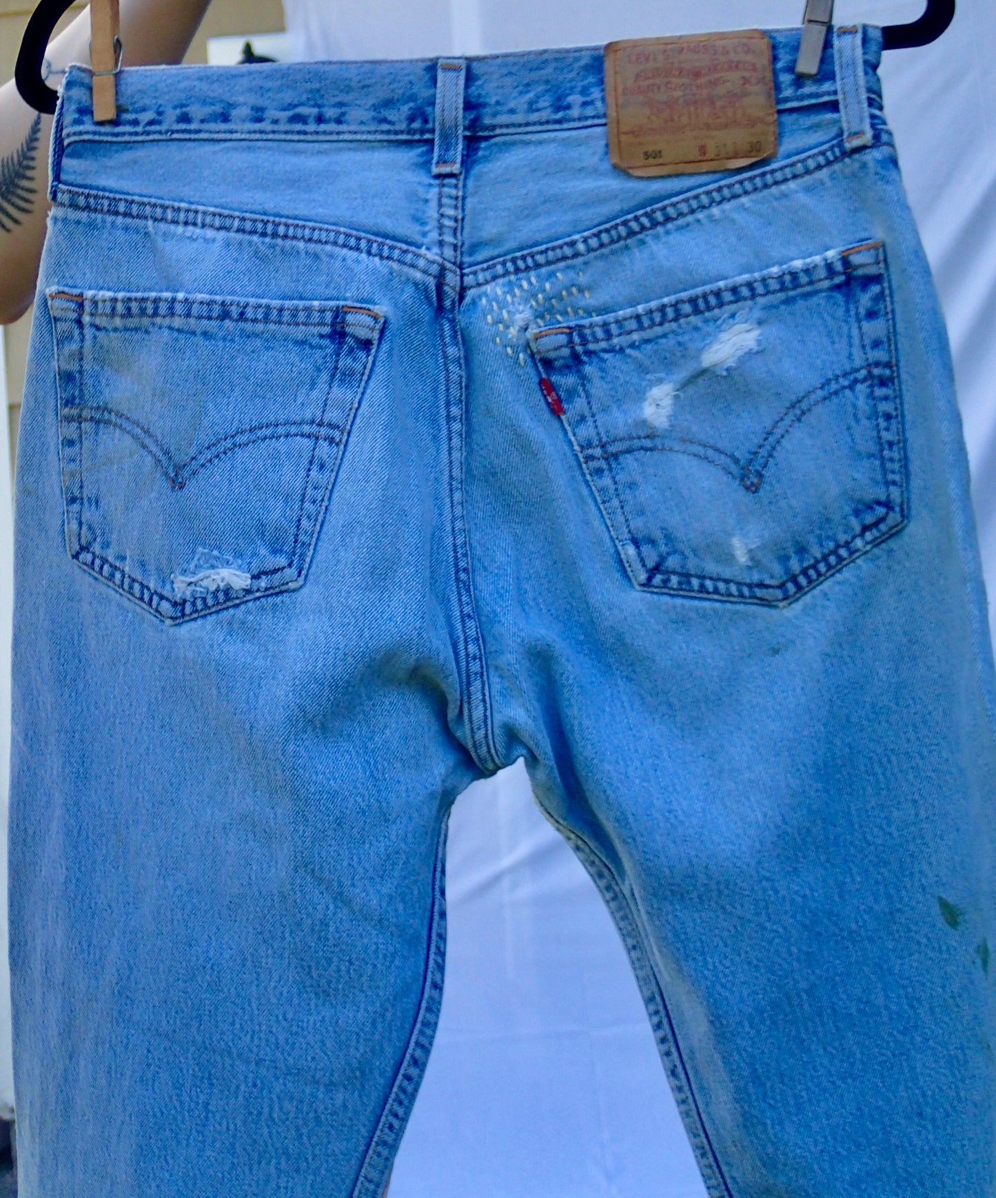 90s Levis Repaired Denim - 31x30